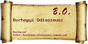Borhegyi Odisszeusz névjegykártya